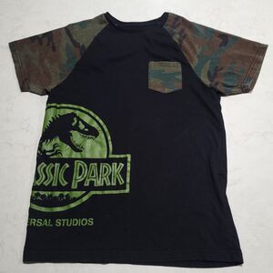 Universal Studios Jurassic Park Camoflauge Pocket Tee T-shirt Adult Medium NWOT